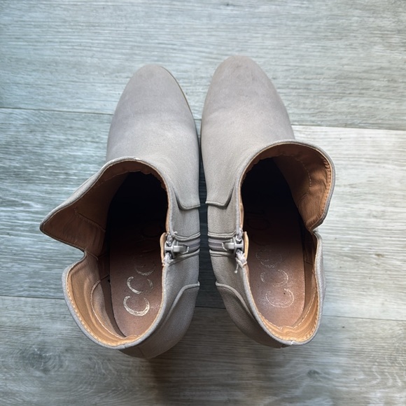 Ccocci Grey Wedge Booties Size 10 - Picture 4 of 5